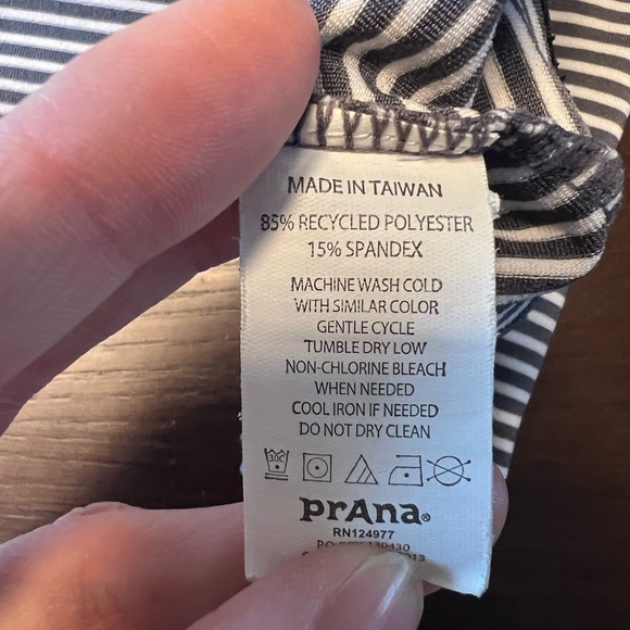 Prana Perry stripe hooded pullover longsleeve. Size XS. - Picture 3 of 10